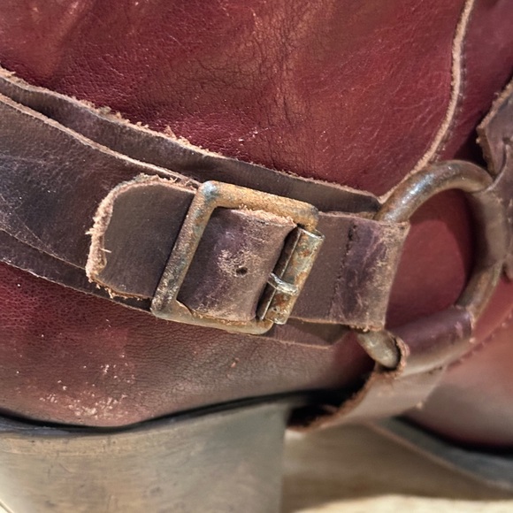 Freebird by Steven Dark Red Leather Boots Size 7 El Paso - Picture 10 of 11